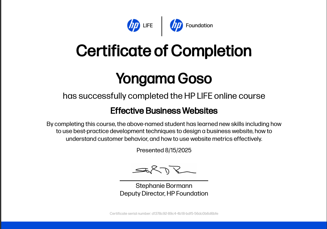 Certificate 3